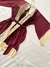 Robe Larissa Marsala com Marfim - comprar online