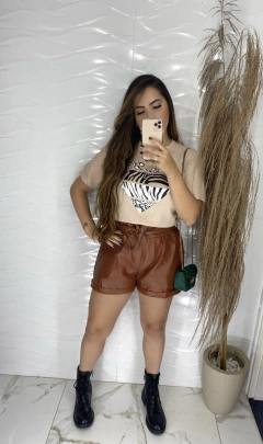 Tee Coração - Animal Print - comprar online