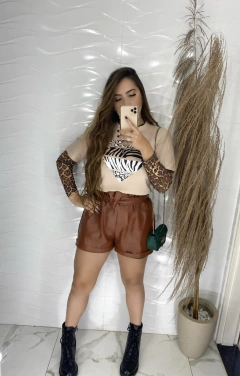 Tee Coração - Animal Print - Vestorelli