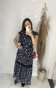 Vestido Floral- Babados na internet