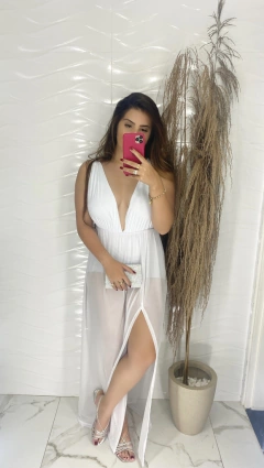 Vestido Luxo Tule- Fenda
