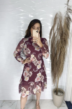 Vestido Tule - Floral - comprar online