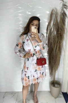 Vestido Tule - Floral - Vestorelli