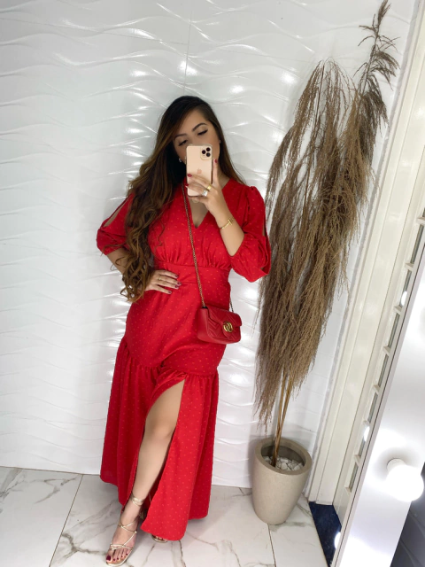 Vestido Pipoca - Fenda