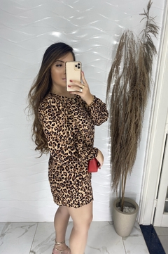 Vestido Macaquinho- Onça - comprar online