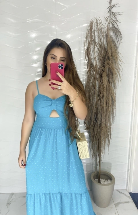 Vestido Recorte - Longo