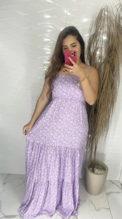 Vestido Longo- Floral - Vestorelli