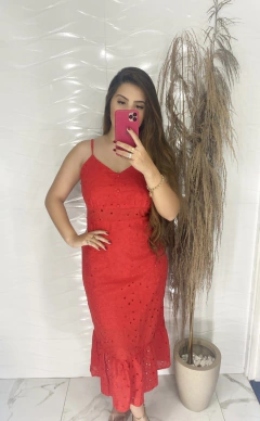 Vestido Laise- Vermelho