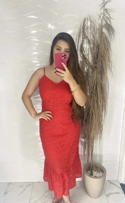 Vestido Laise- Vermelho