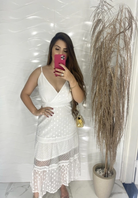 Vestido Poá - Tule