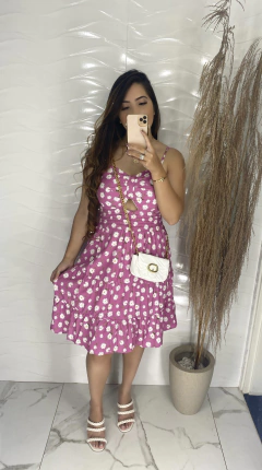 Vestido Recorte - Floral - loja online