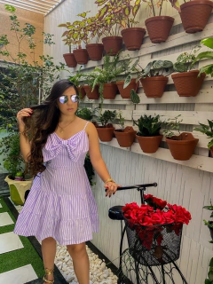 Vestido Laço- Listra - comprar online