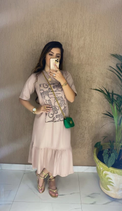 Vestido Midi - Travel Journal - loja online