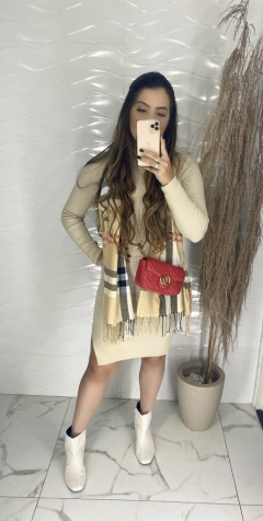 Imagem do Vestido Tricot Modal - Fenda Lateral