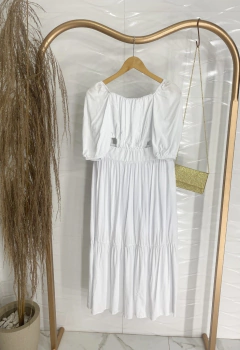 Vestido Abertura Lateral - Branco