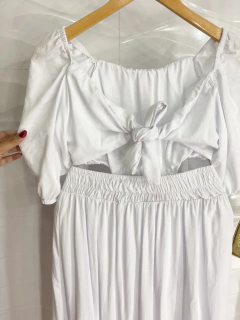 Vestido Abertura Lateral - Branco na internet