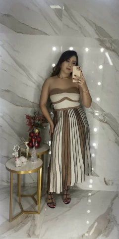 Vestido Tricot Fio Lurex Tomara que Caia - Dourado - comprar online