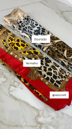 Lenço Cetim- Estampado - comprar online