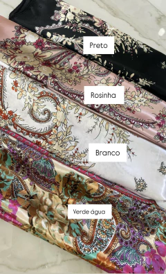 Lenço Cetim- Estampado na internet