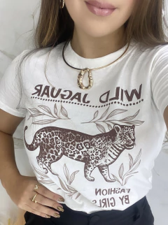 Tee Fashionista - Onça﻿ na internet
