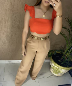 Cropped Babados na internet