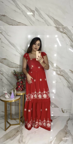 Vestido Bordado Crochê - comprar online