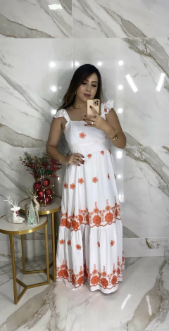 Vestido Bordado Crochê - Vestorelli