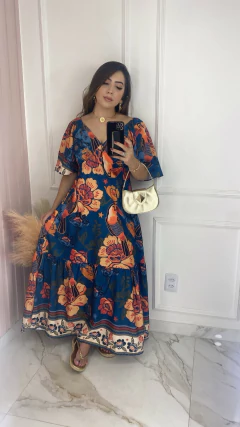 Vestido Manguinha - Estampado - comprar online