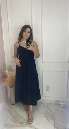 Vestido Laço - Crepe - loja online