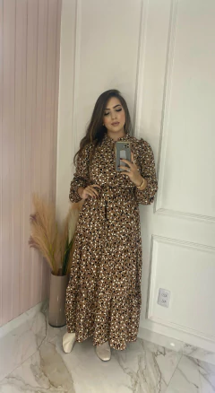Vestido Gravatinha - Animal Print - loja online