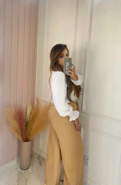 Calça Pantalona Zíper/Cinto - Alfaiataria - loja online