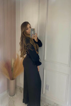 Calça Pantalona Zíper/Cinto - Alfaiataria