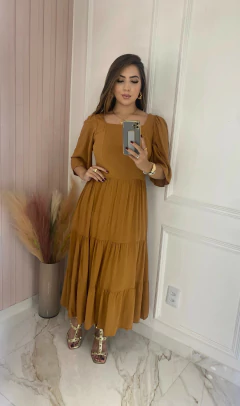 Vestido Manguinha - Texturizado - Vestorelli