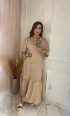 Vestido Manguinha - Viscolinho na internet