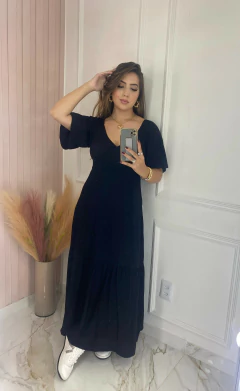 Vestido Manguinha - Viscolinho - Vestorelli