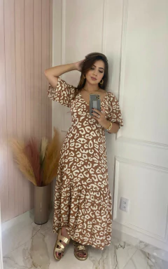 Vestido Manguinha - Viscolinho - loja online