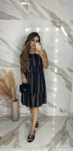 Vestido Alcinha - Estampa Floral - Vestorelli