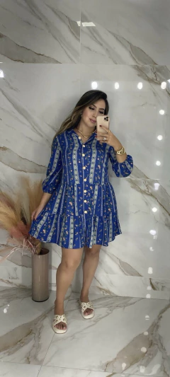 Vestido Blair Bata - Botões Floral Viscolinho na internet