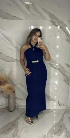 Vestido Cruzado com Cinto - Marrant - loja online