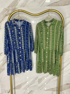 Vestido Blair Bata - Botões Floral Viscolinho