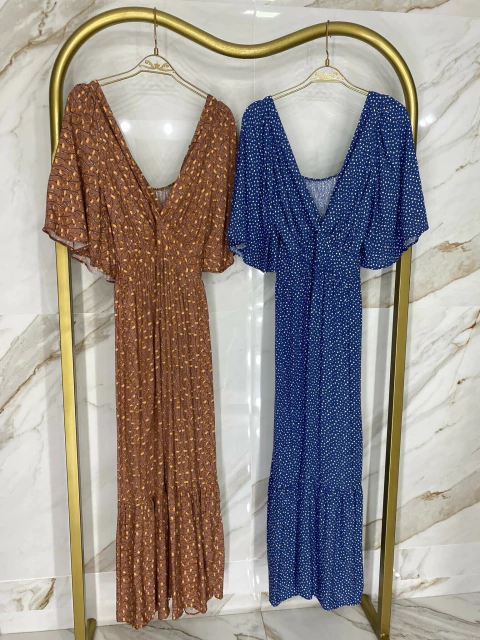 Vestido Manguinha - Estampas Delicadas