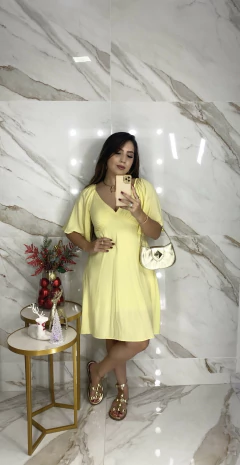 Vestido Manguinha Curto - Colors na internet