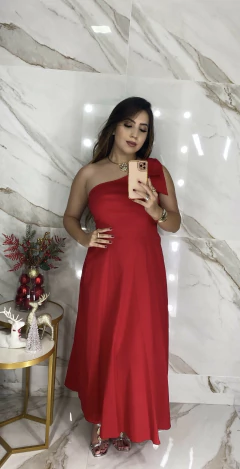 Vestido Tricoline - Laço ombro na internet