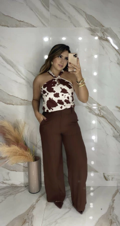 Regata Gola Cruzada - Cow Print - comprar online