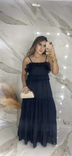 Vestido Babados - Chiffon - loja online