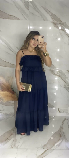 Vestido Babados - Chiffon - Vestorelli