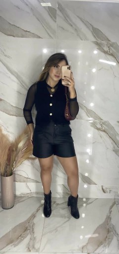 Short Couro - Flanelado - Vestorelli