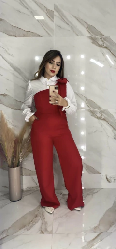 Macacão Luxo Laço Ombro - Alfaiataria - loja online