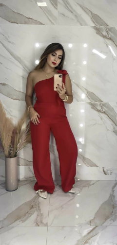 Macacão Luxo Laço Ombro - Alfaiataria - Vestorelli