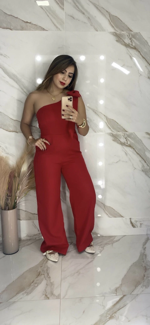 Macacão Luxo Laço Ombro - Alfaiataria - comprar online